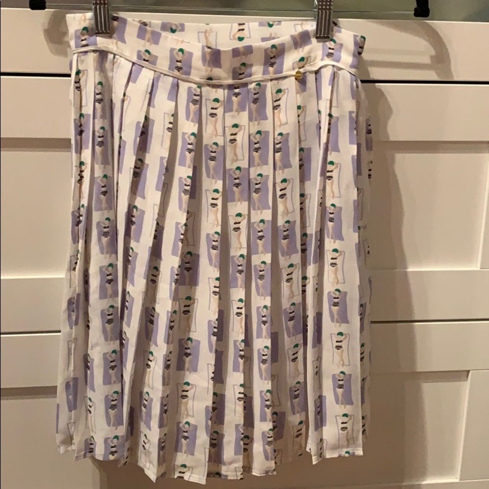 Anthropologie pleated skirt